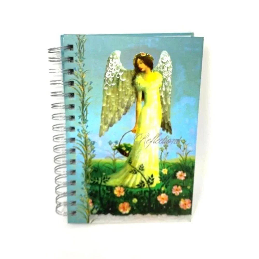 C. R. Gibson Reflecting Angel Spiral Hard Cover Notebook Journal Lined